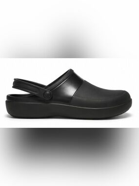 CROCS Bistro Black Clog with Heel Strap Youth Size 4/ Women’s 6 Slip Resistant